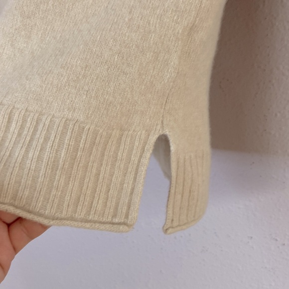 Jenni Kayne Women Oatmeal Will and Cashmere Blend Sweater Size M - Picture 4 of 8